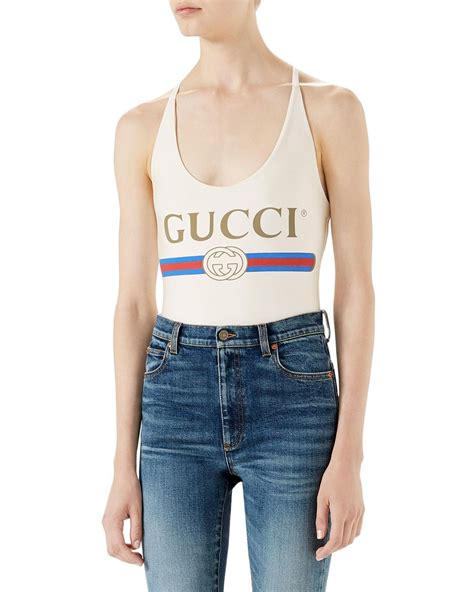 fake gucci underwear|gucci logo bodysuit.